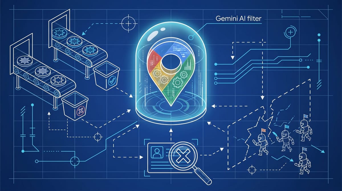 Google Blocked 292M Fake Maps Reviews With Gemini. The Hard Ones Still Ship.