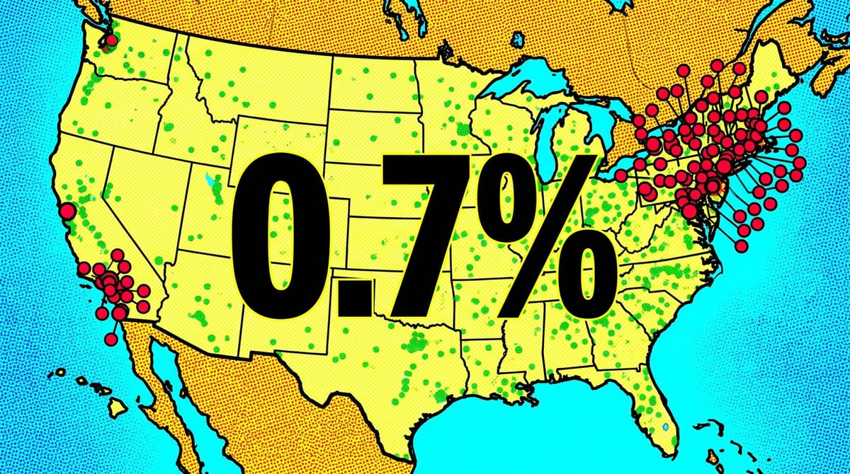 The 102 'Richest' US ZIP Codes Hold Just 0.7% of (K+ Households