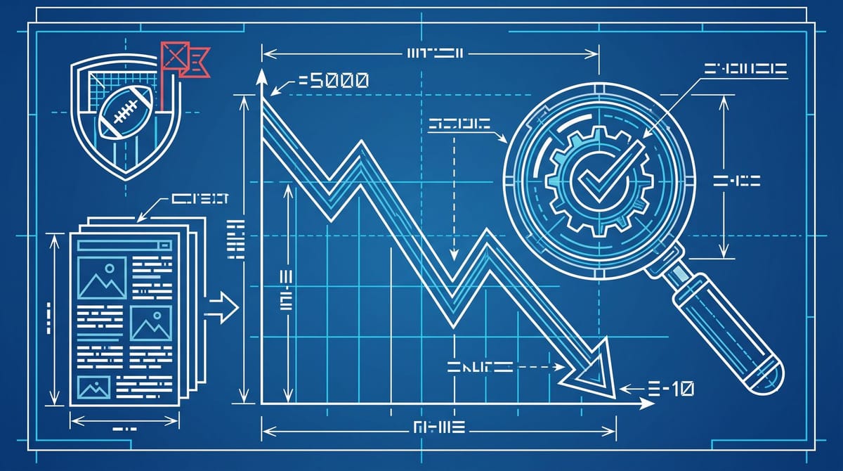An r/SEO Sports Site Lost 99.8% of Its Impressions Following AI SEO Advice