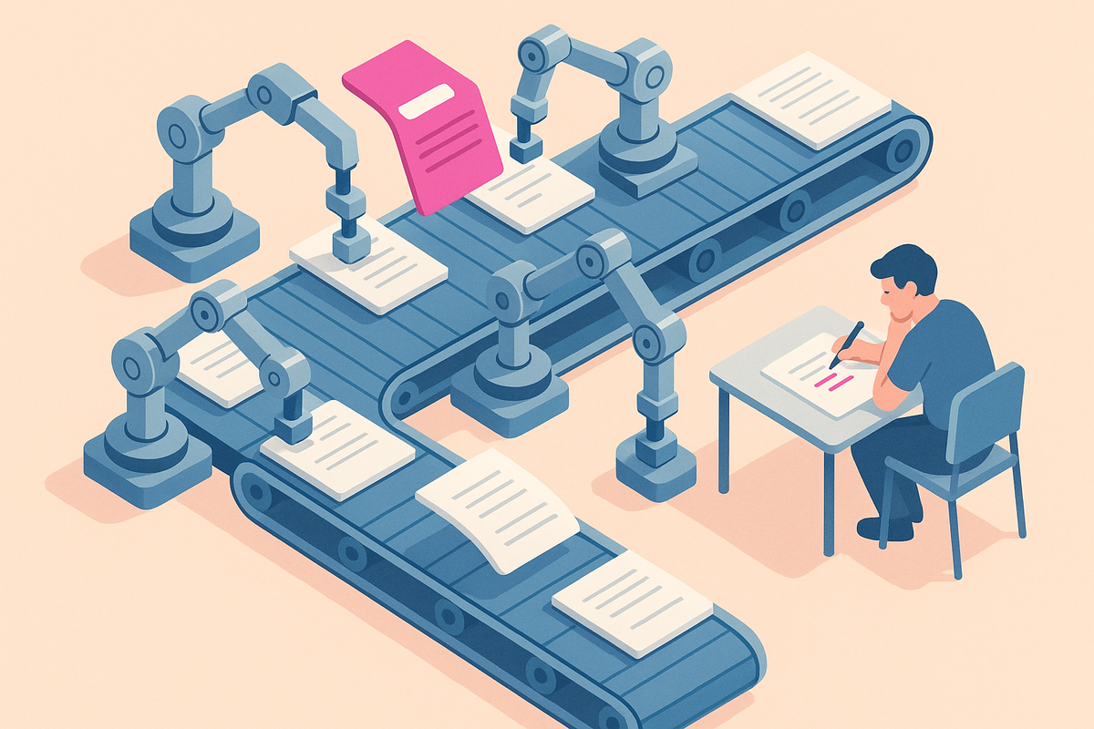Scaling AI Content Without Sounding Like the Other 74% of the Internet