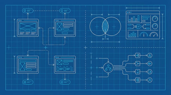 Four AI search platform interfaces showing different citation patterns with minimal overlap between them